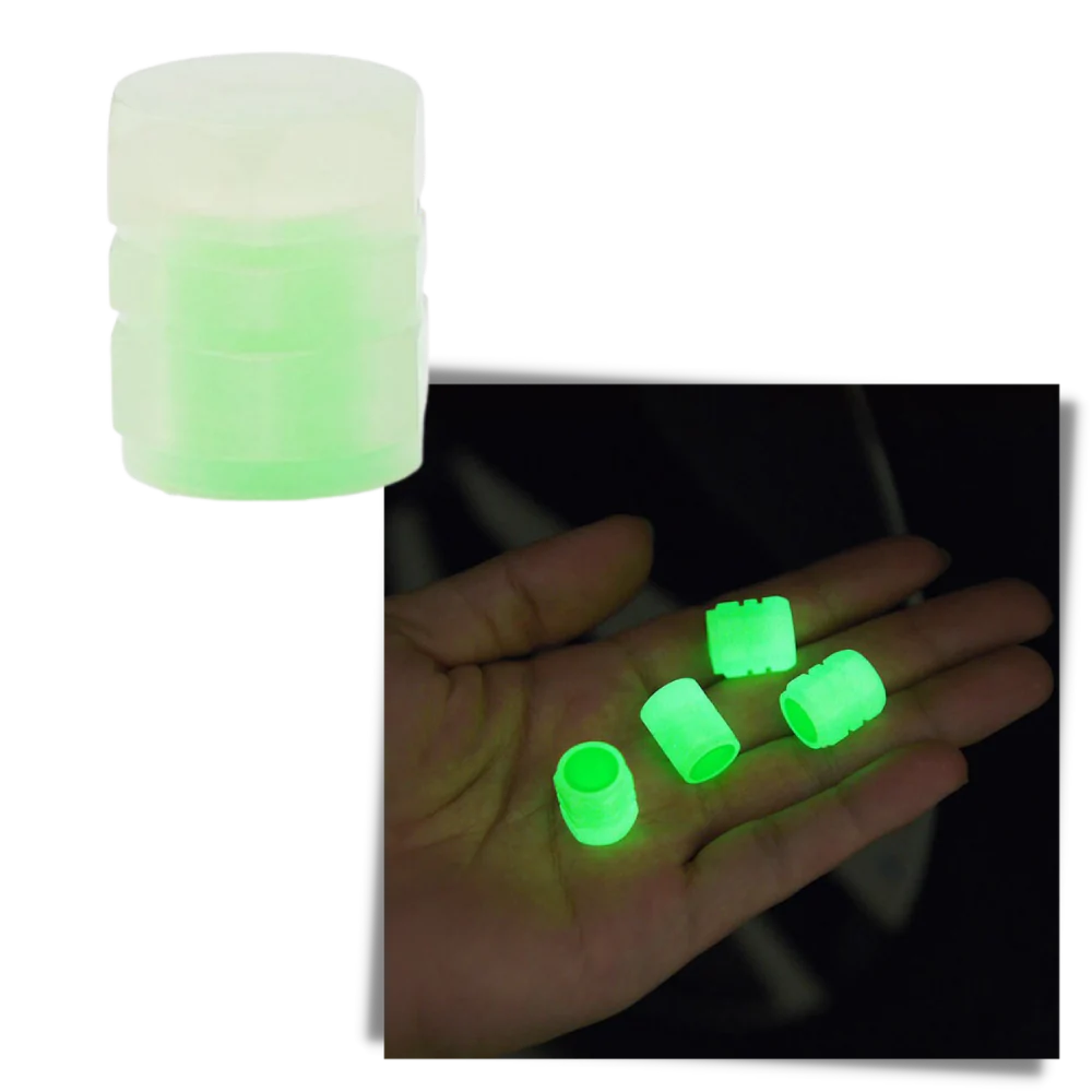 4 stk Luminøse ventilhætter til biler - Ozerty