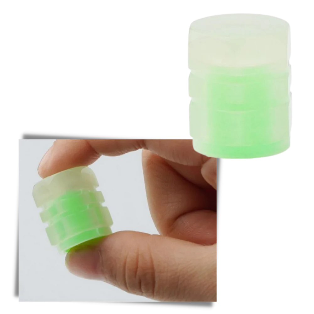 4 stk Luminøse ventilhætter til biler - Ozerty