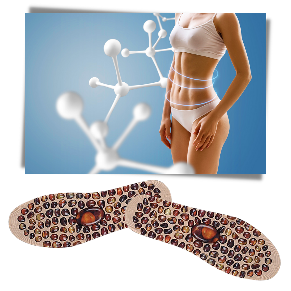 Masserende indlægssål med stendesign - Ozerty