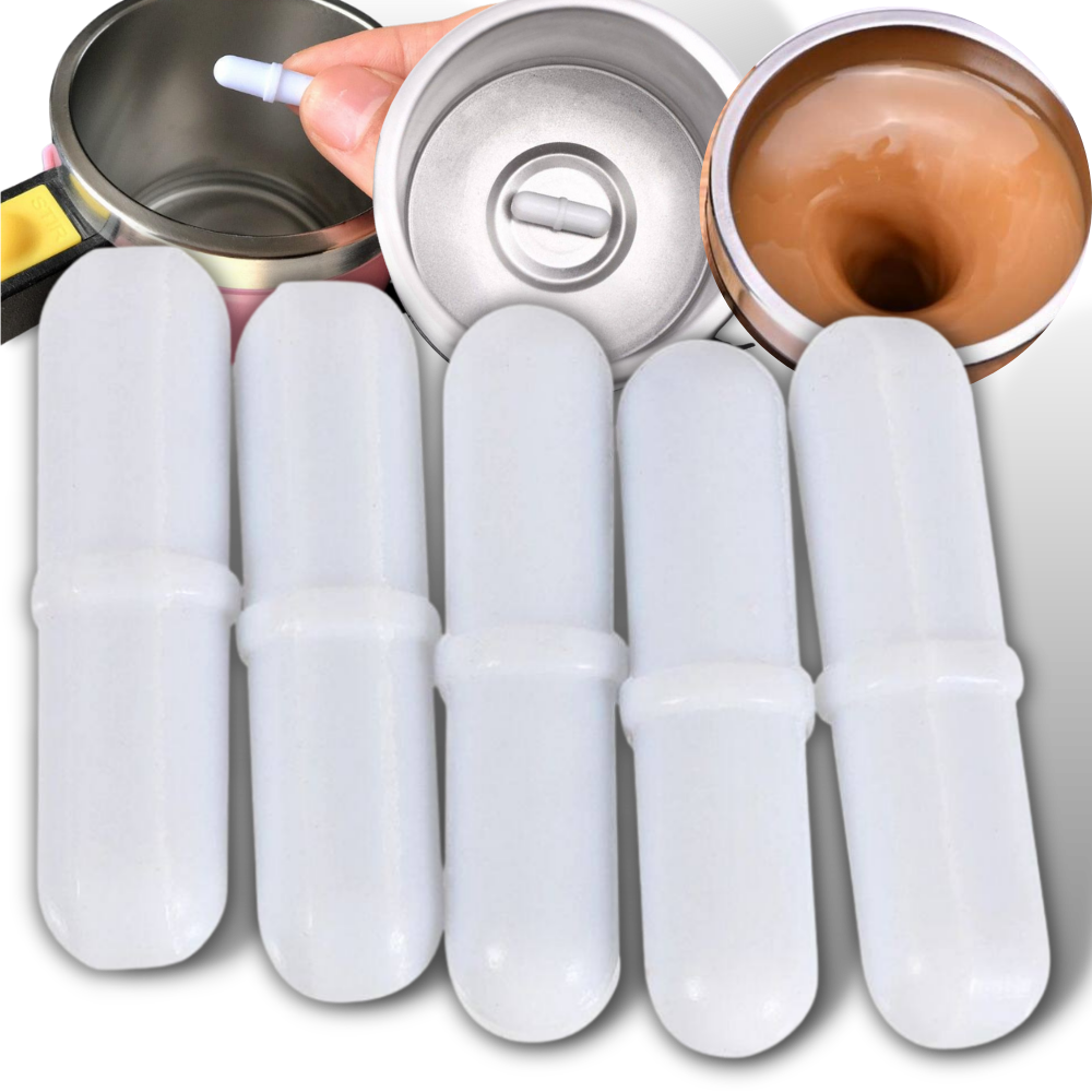 5-pakke magnetiske kapsler med omrører til kopper - Ozerty