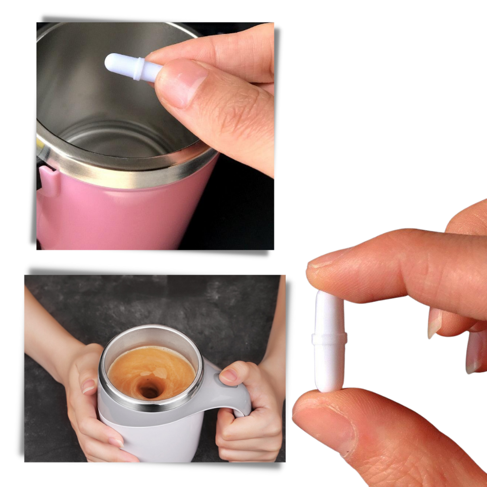 5-pakke magnetiske kapsler med omrører til kopper - Ozerty