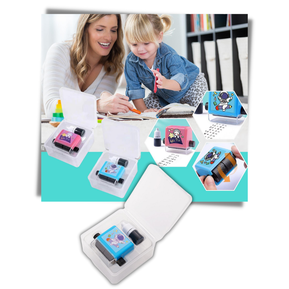 Øvelsesstempel til matematiske summer - Ozerty