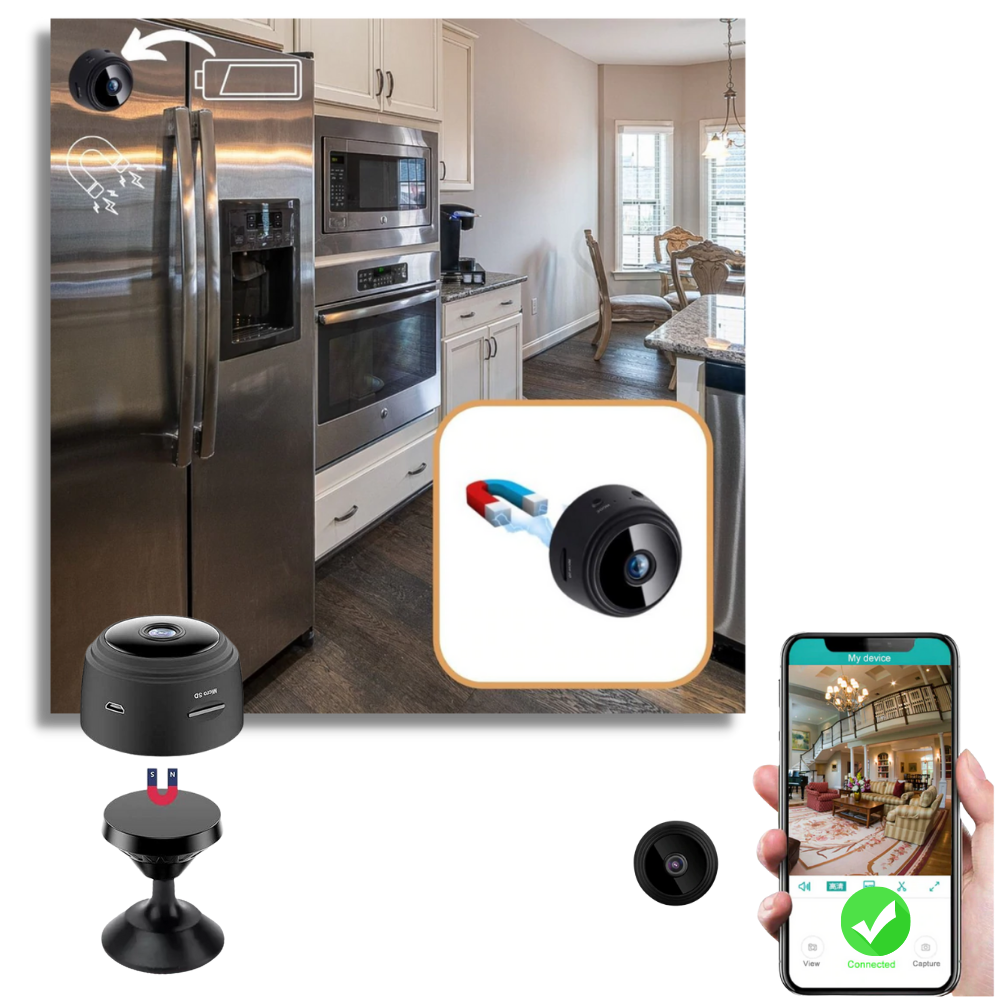 Mini-trådløst overvågningskamera - Ozerty