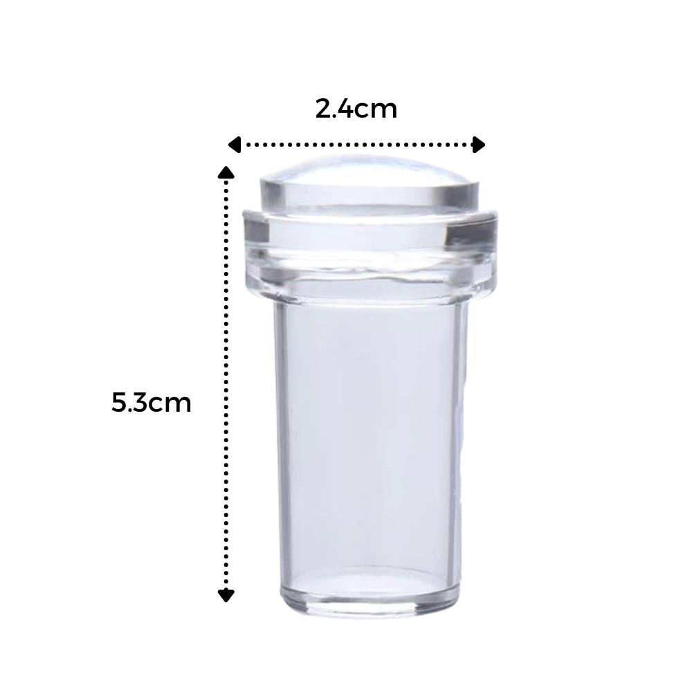 Silikone neglekunst stempelsæt med skraber - Ozerty