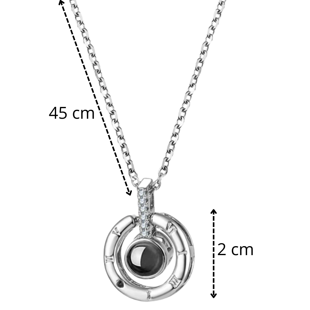 "Jeg elsker dig"-halskæde på 100 sprog - Ozerty