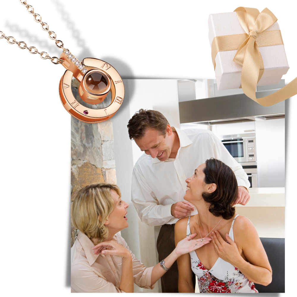 "Jeg elsker dig"-halskæde på 100 sprog - Ozerty