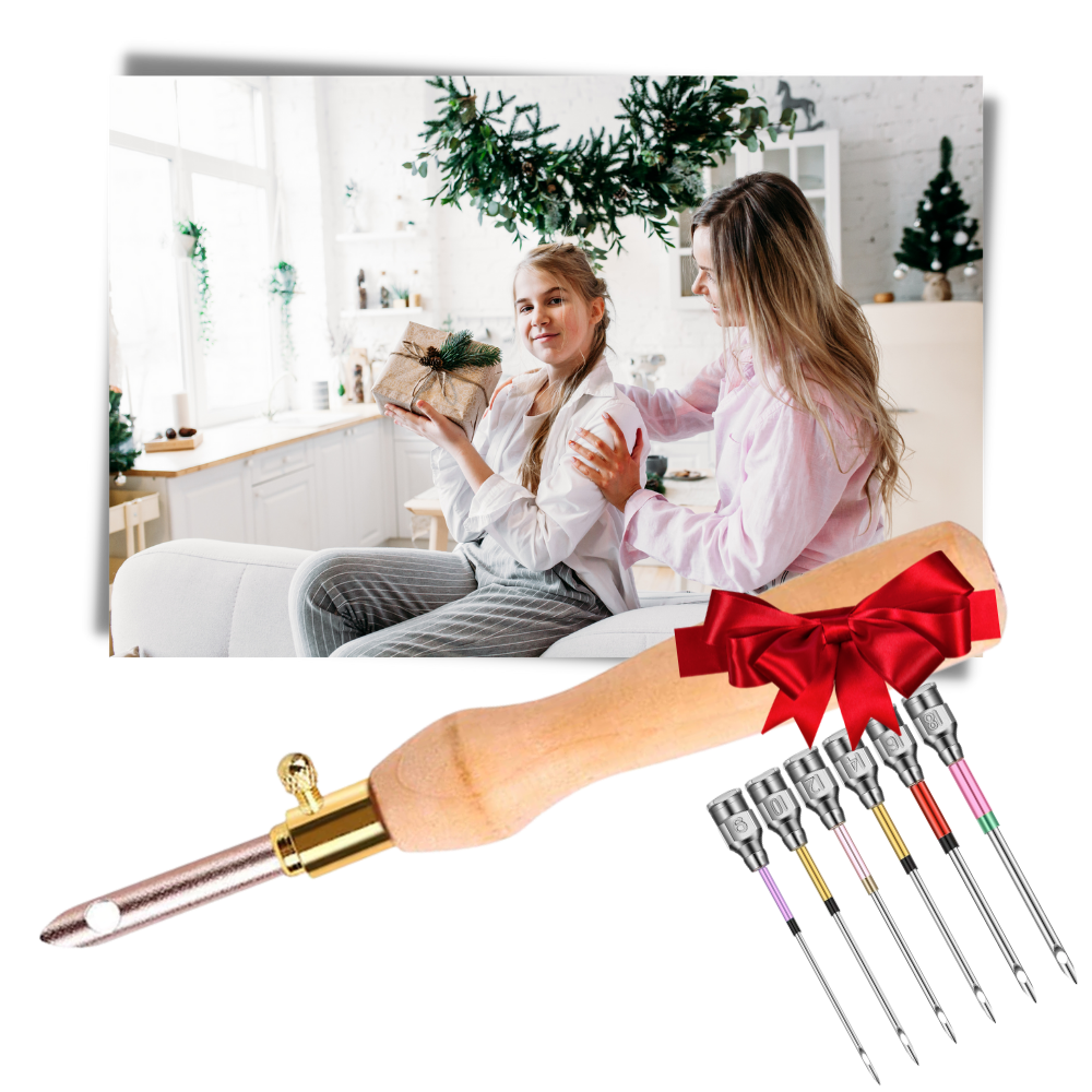 Broderi værktøjssæt til punch nål - Ozerty