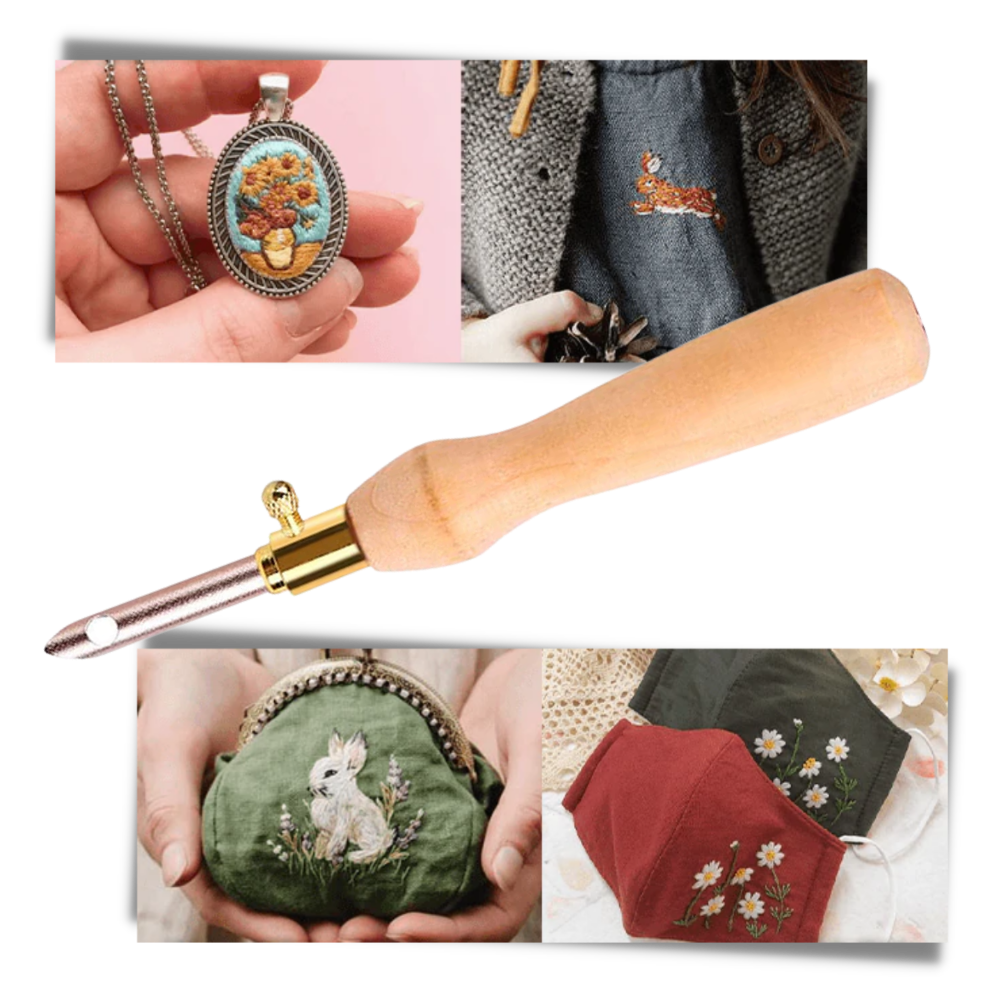 Broderi værktøjssæt til punch nål - Ozerty