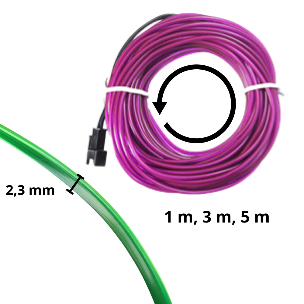 Neon LED-farverig ledninger - Ozerty