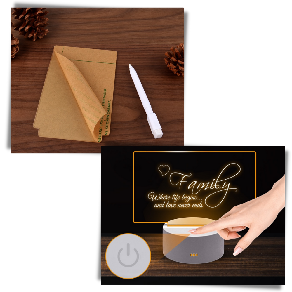 LED-meddelelsestavle med pen - Ozerty