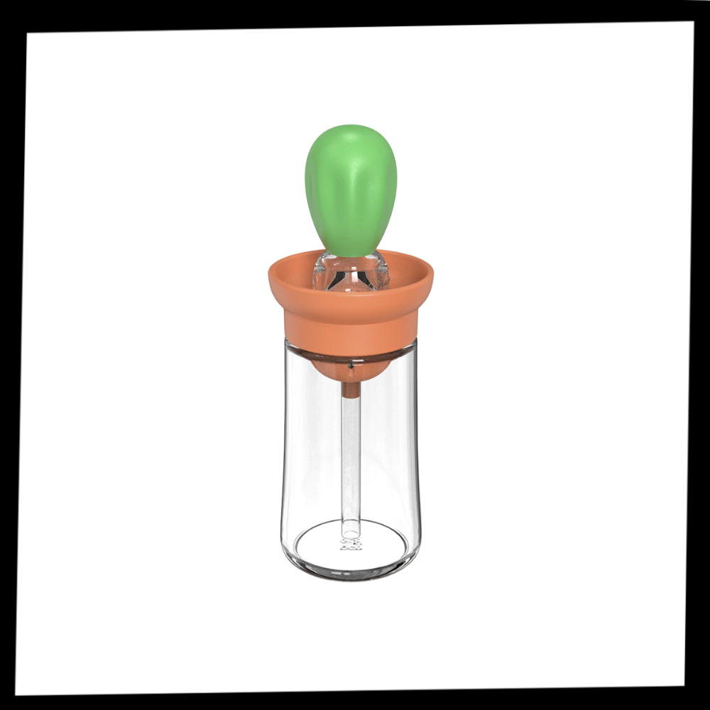 Olie glasflaske med børste - Ozerty