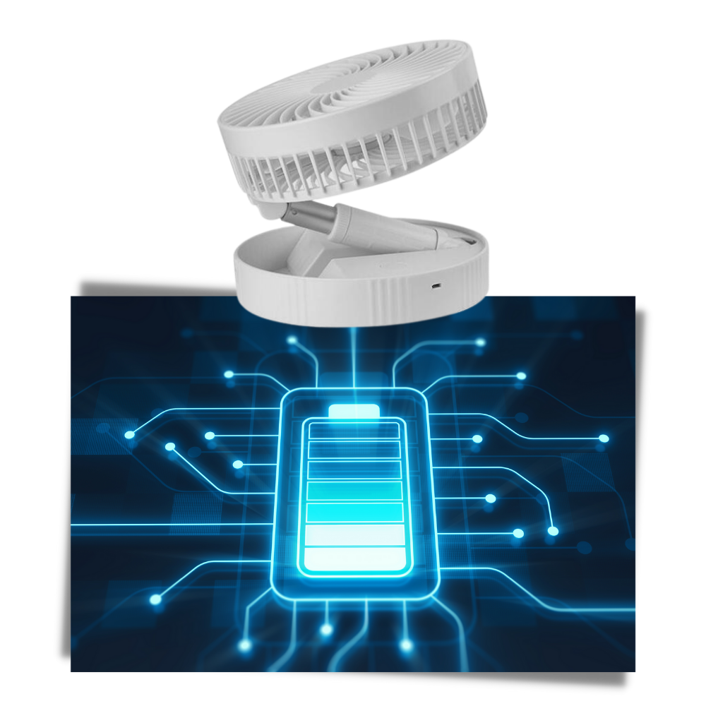 Unik bærbar sammenfoldelig USB-ventilator - Ozerty