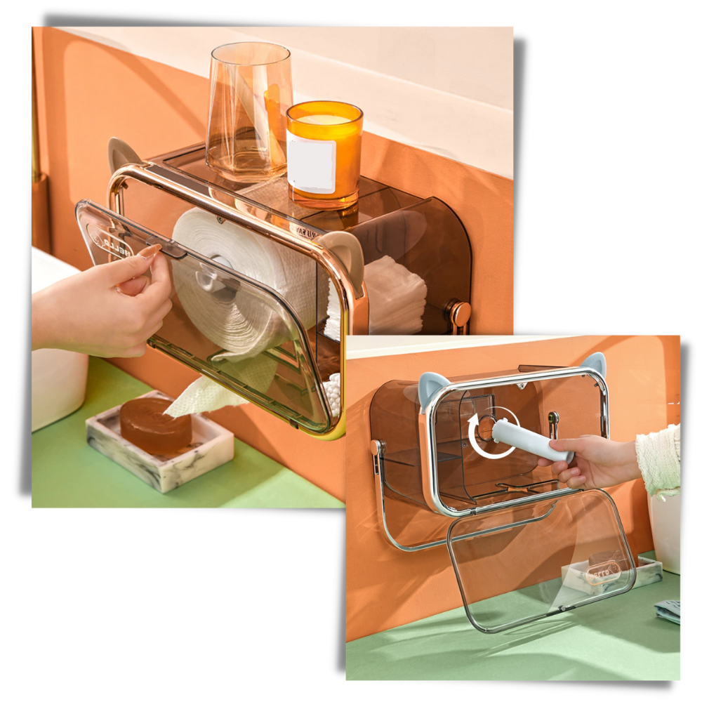 Multifunktionel opbevaringshylde til toiletpapir - Ozerty