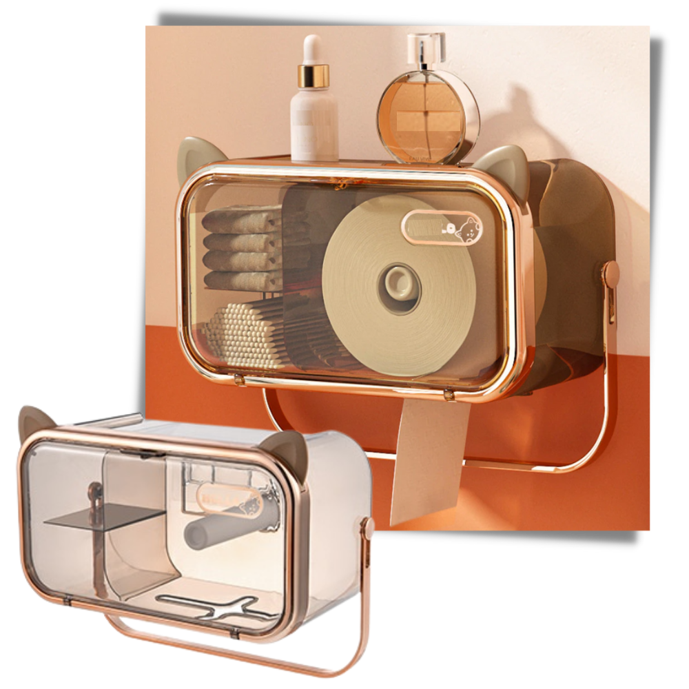 Multifunktionel opbevaringshylde til toiletpapir - Ozerty