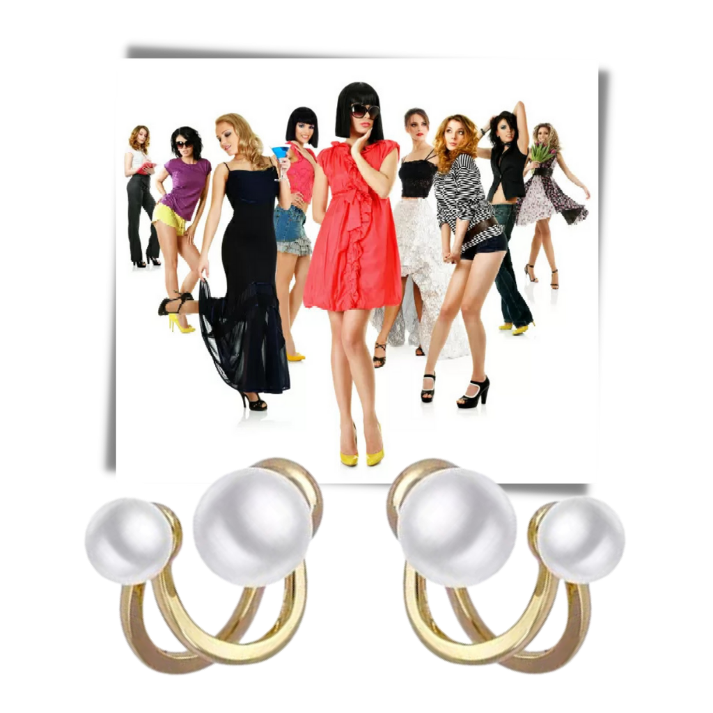 Vintage perle dråbe øreringe - Ozerty