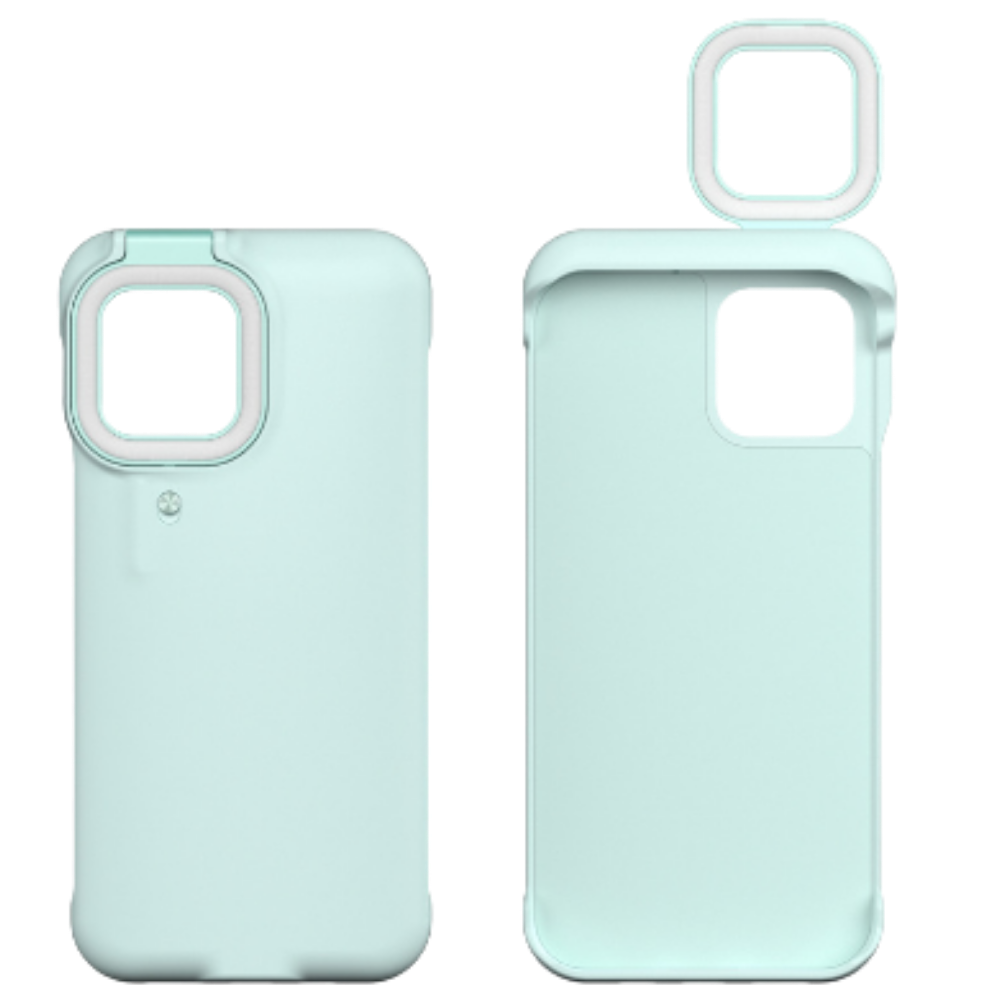 Telefonetui med LED-ringlys