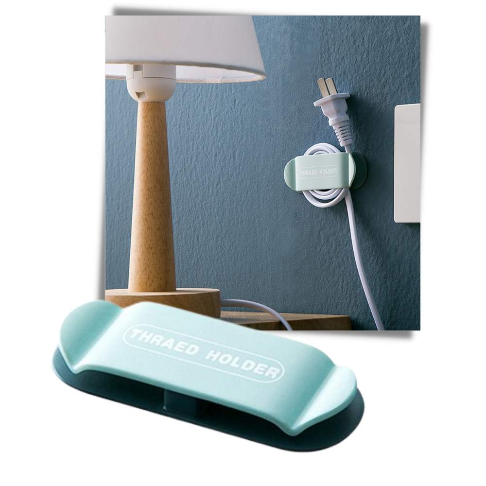 4-pakke klæbeklemmer til kabler - Ozerty