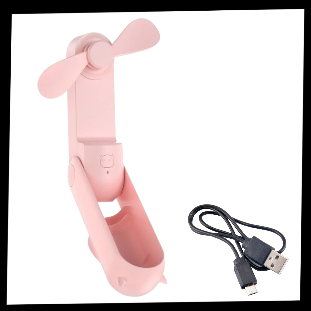 Håndholdt mini-fan med USB - Ozerty