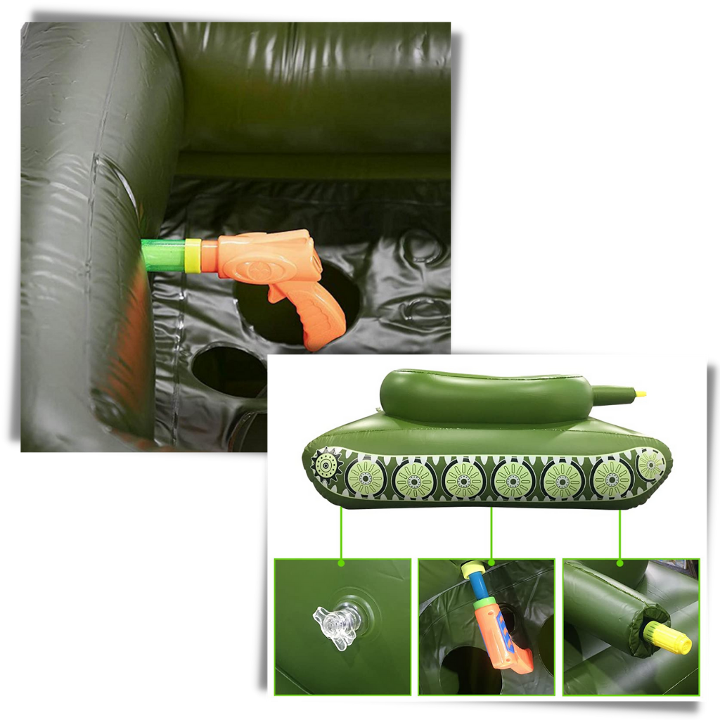 Oppustelig flydende tank-pool - Ozerty