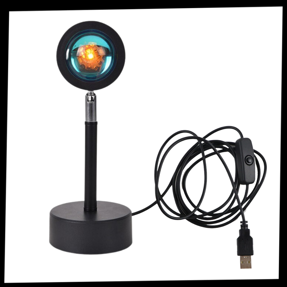 Farverig lys projektor LED skrivebordslampe - Ozerty