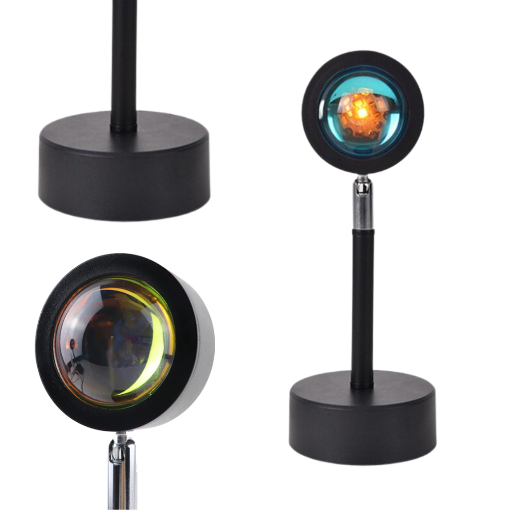 Farverig lys projektor LED skrivebordslampe - Ozerty