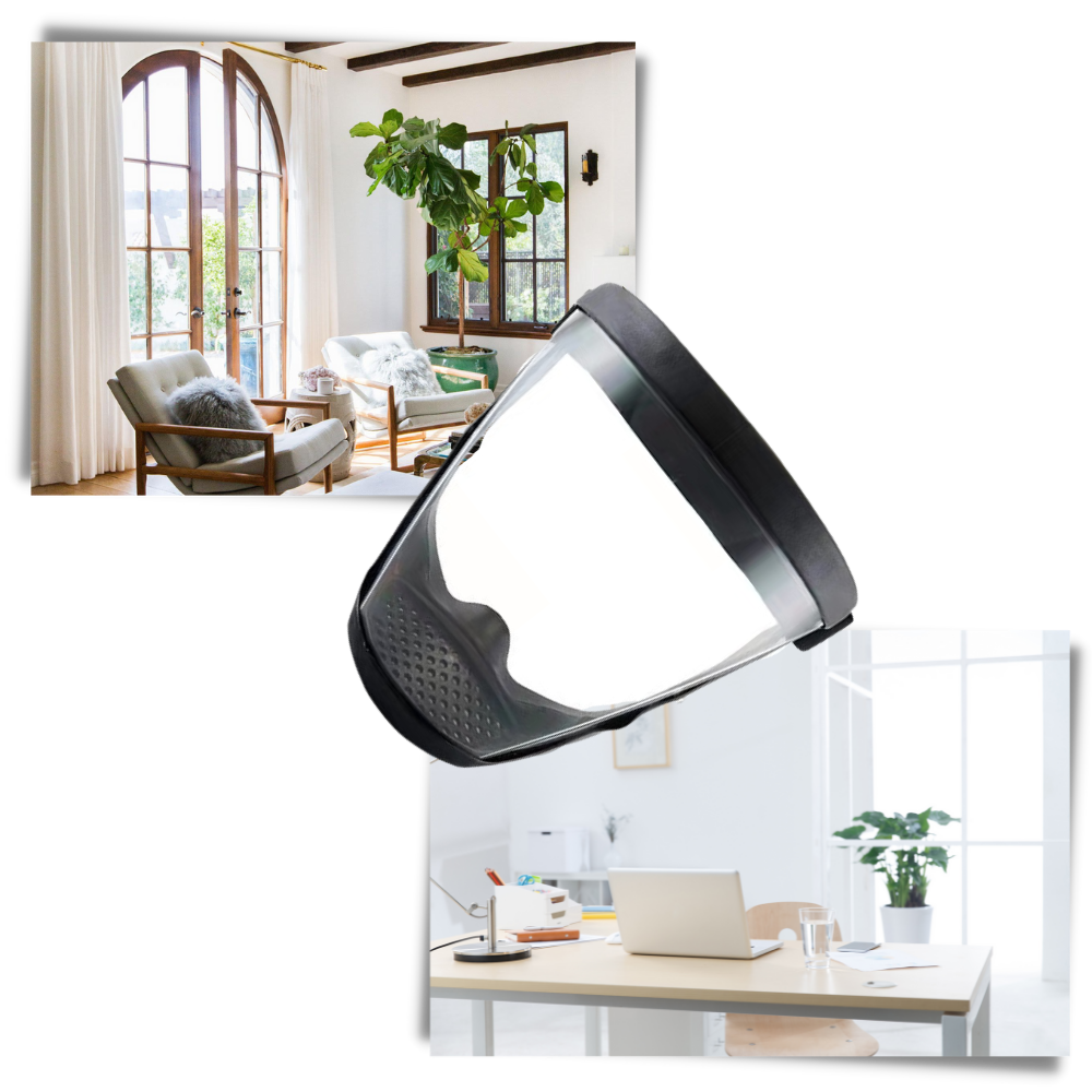 Gennemsigtig beskyttende fuld ansigtsskærm - Ozerty