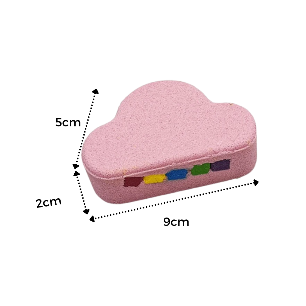 Farverig havsalt badebombe - Ozerty