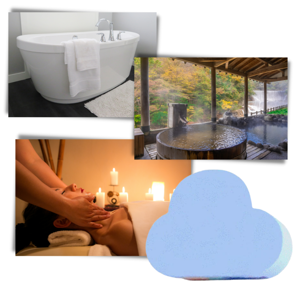 Farverig havsalt badebombe - Ozerty