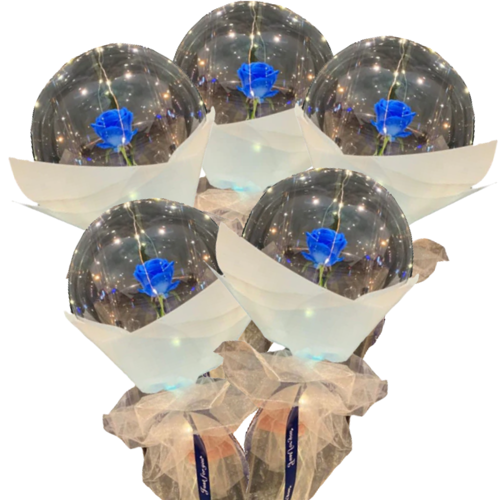 Smukke Rose LED-ballon
