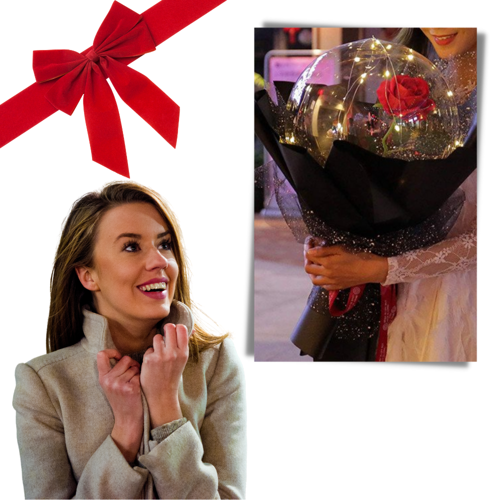 Smukke Rose LED-ballon - Ozerty