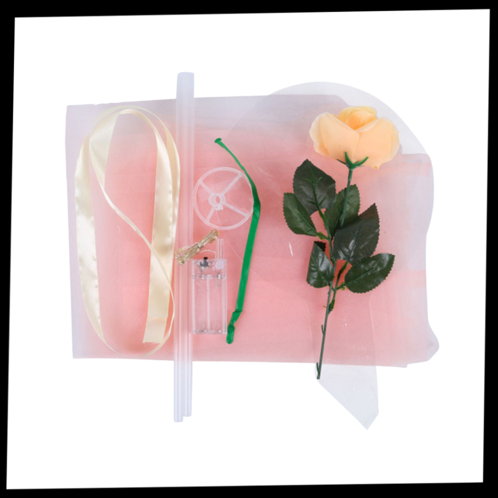 Smukke Rose LED-ballon - Ozerty