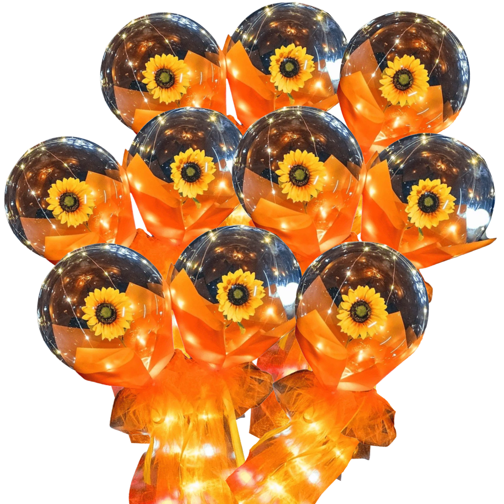 Smukke Rose LED-ballon
