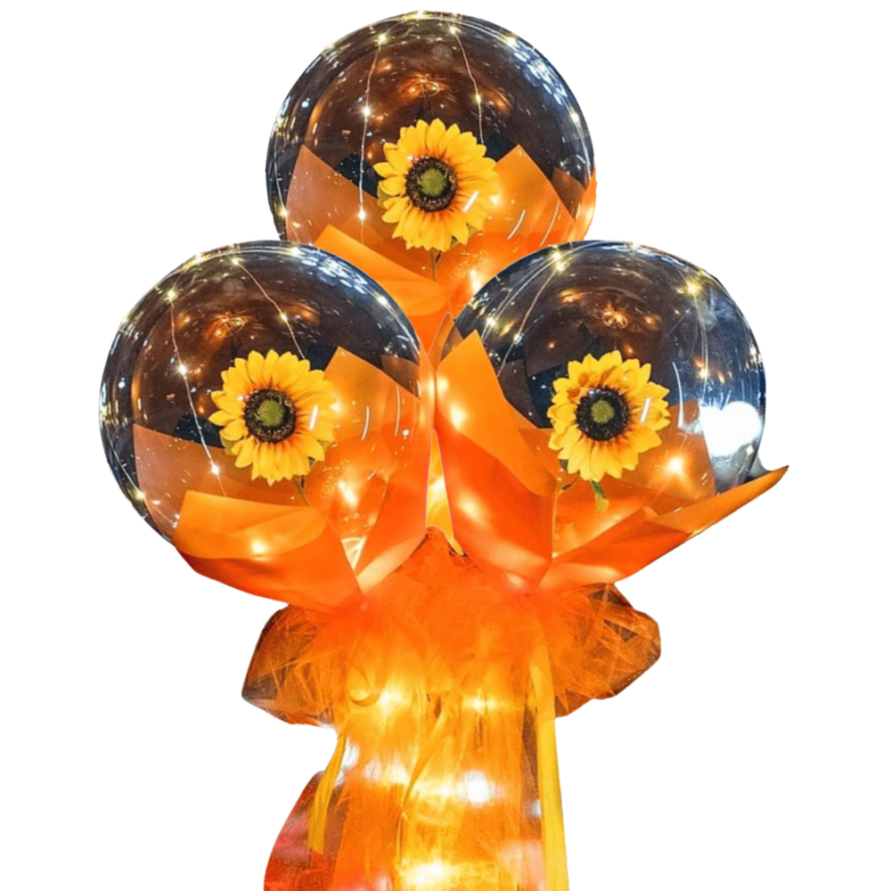 Smukke Rose LED-ballon