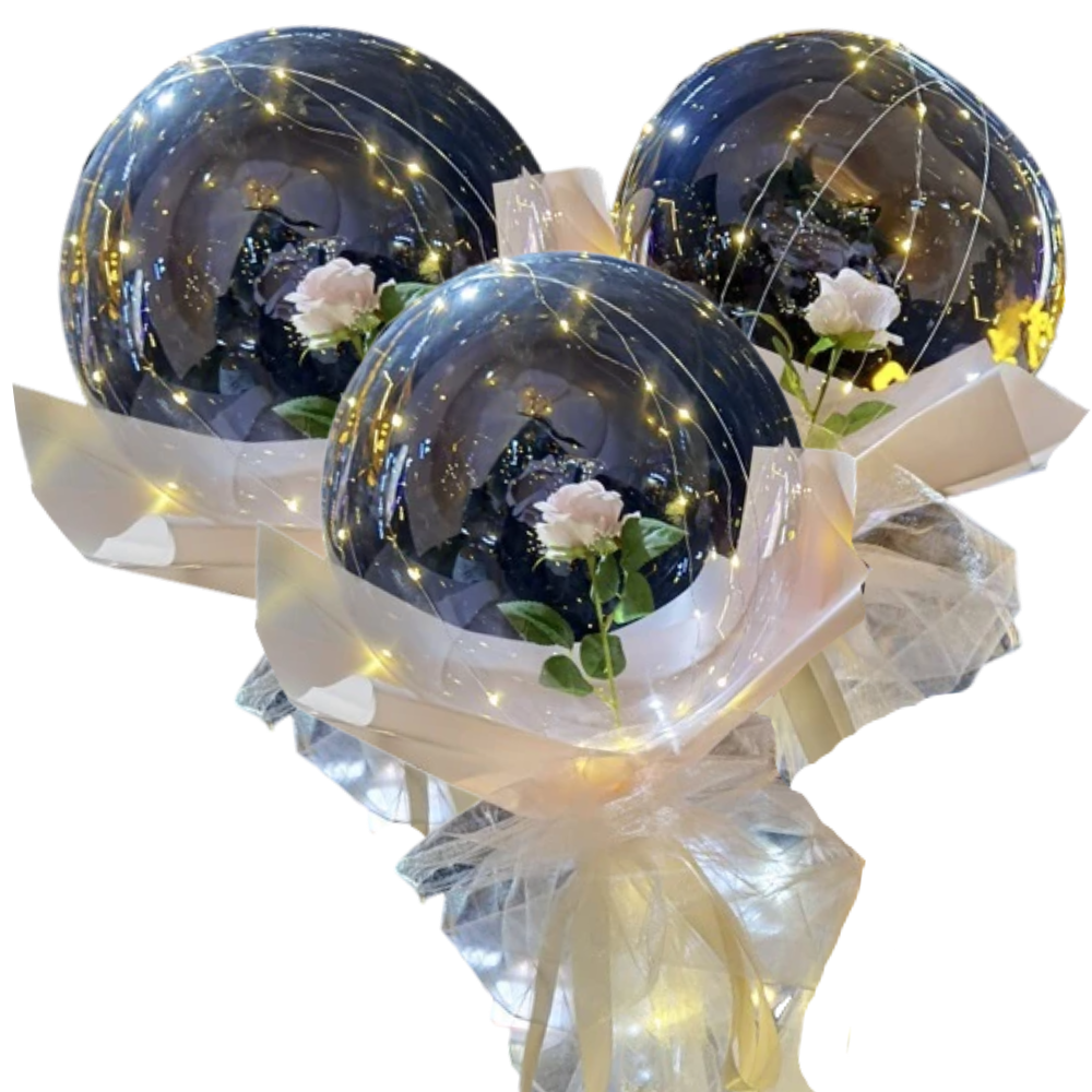 Smukke Rose LED-ballon