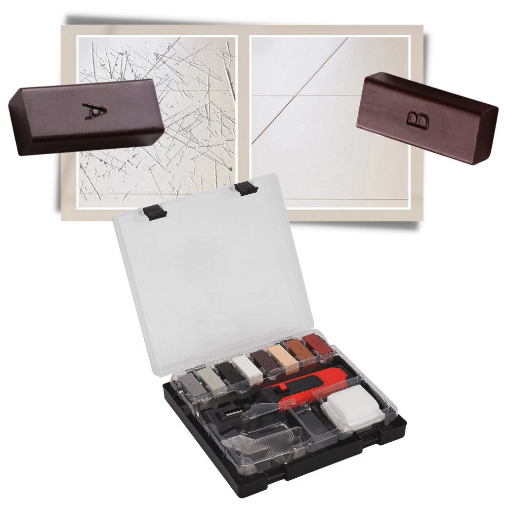 Værktøjssæt til reparation af keramiske fliser - Ozerty