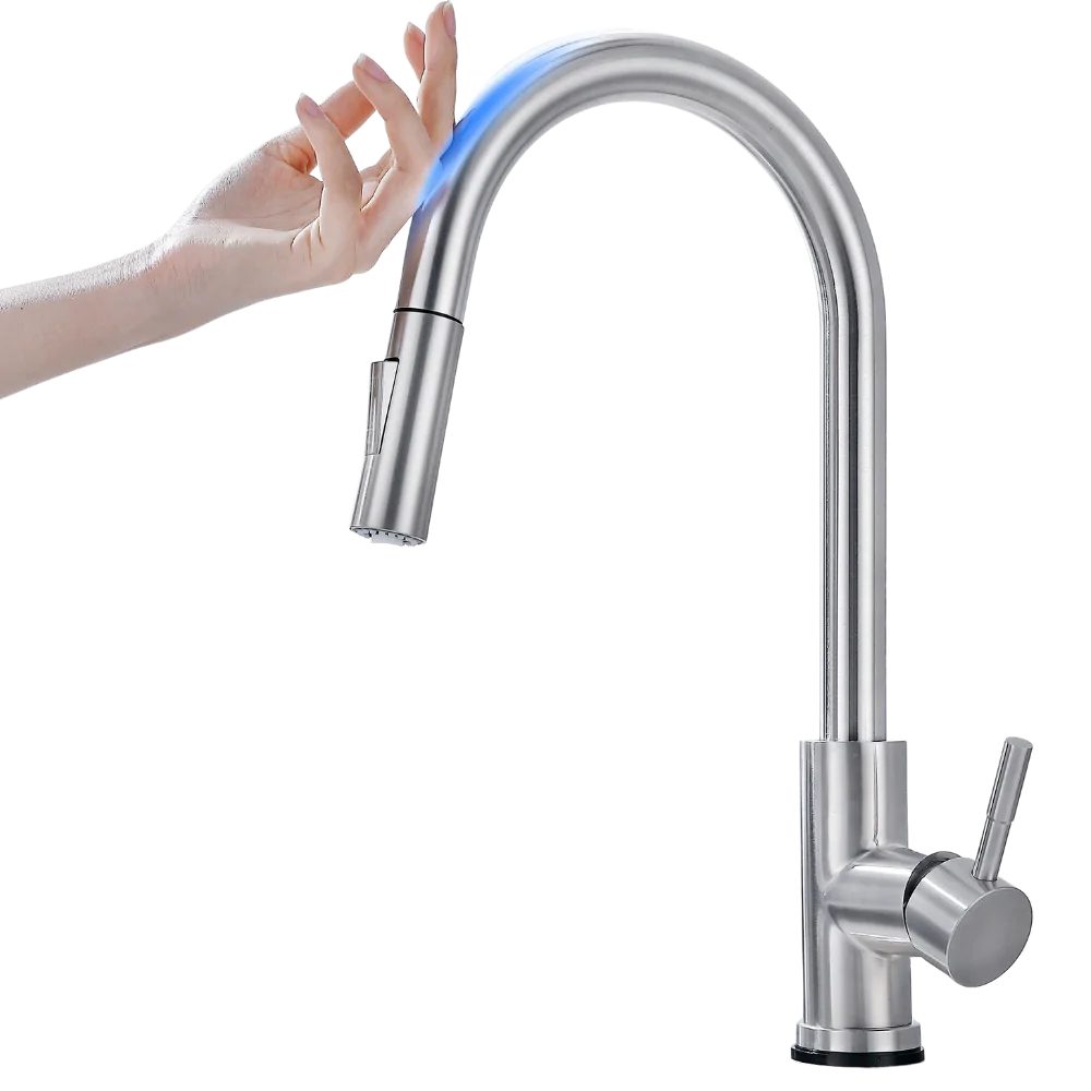 Fleksibel køkkenvandhane med sensor