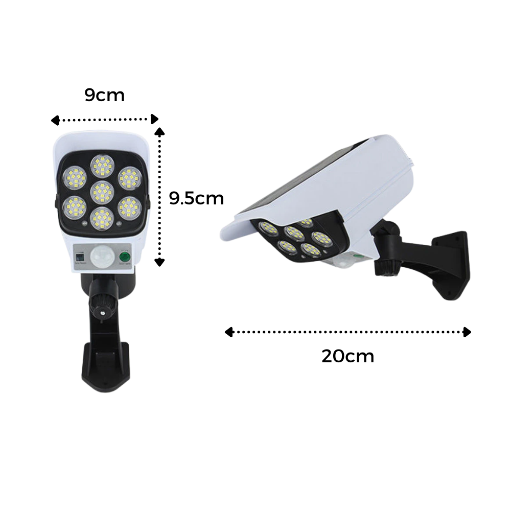 Solcelle bevægelsessensor LED lampe - Ozerty