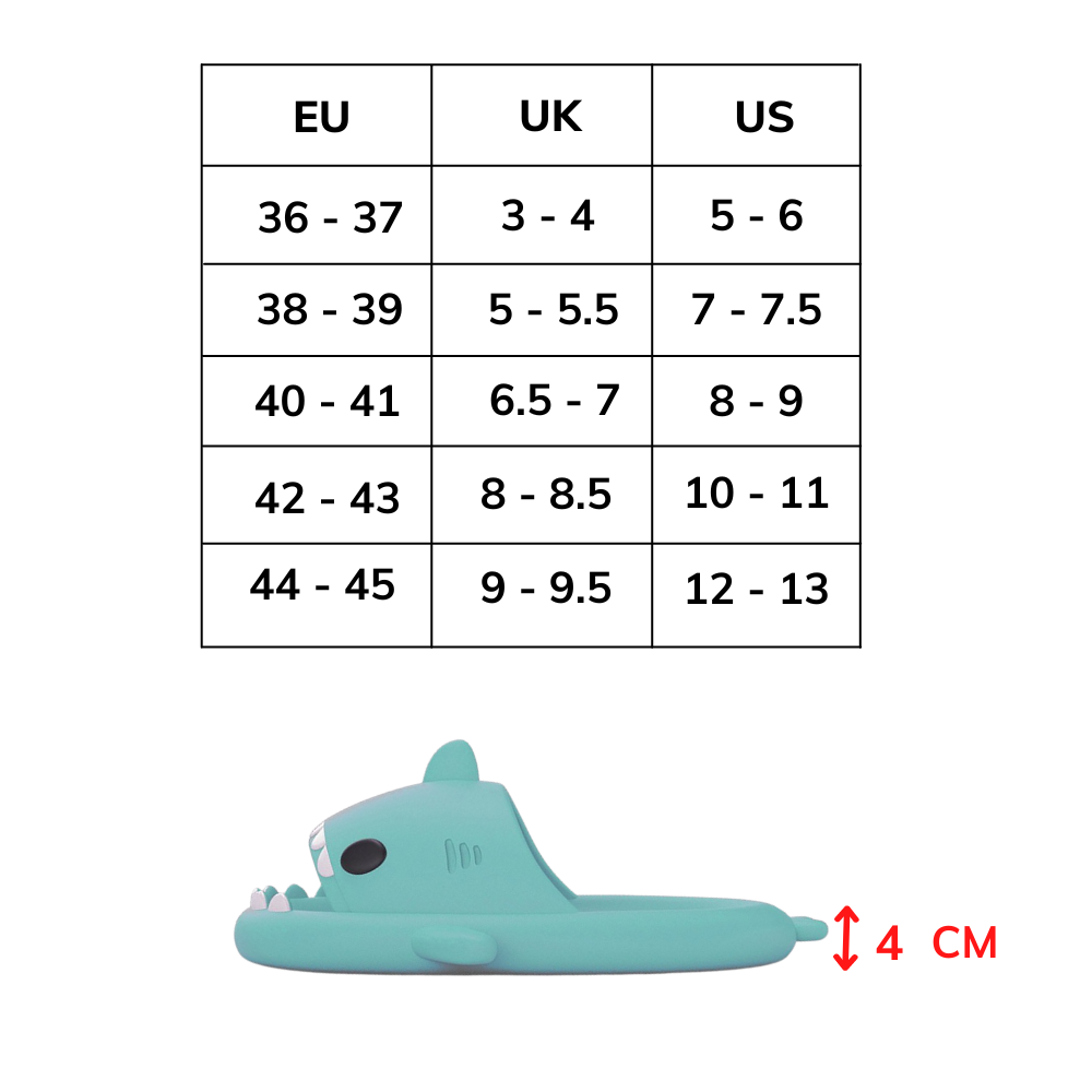 Strandtøfler med haj - Ozerty