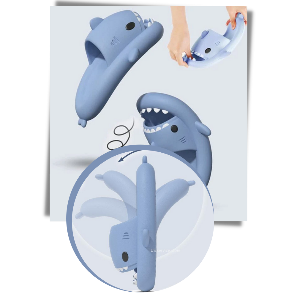 Strandtøfler med haj - Ozerty