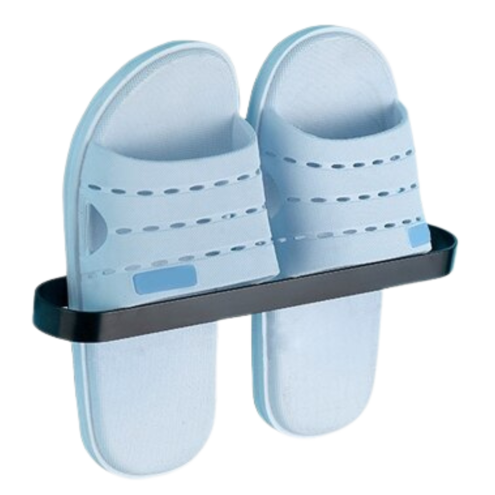 Vægmonteret hylde til hjemmesko i aluminium