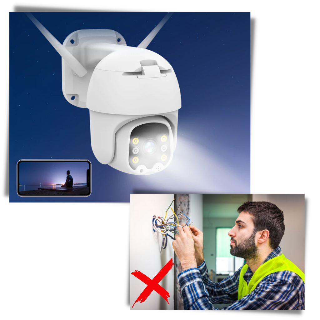 Solcelledrevet udendørs kamera - Ozerty