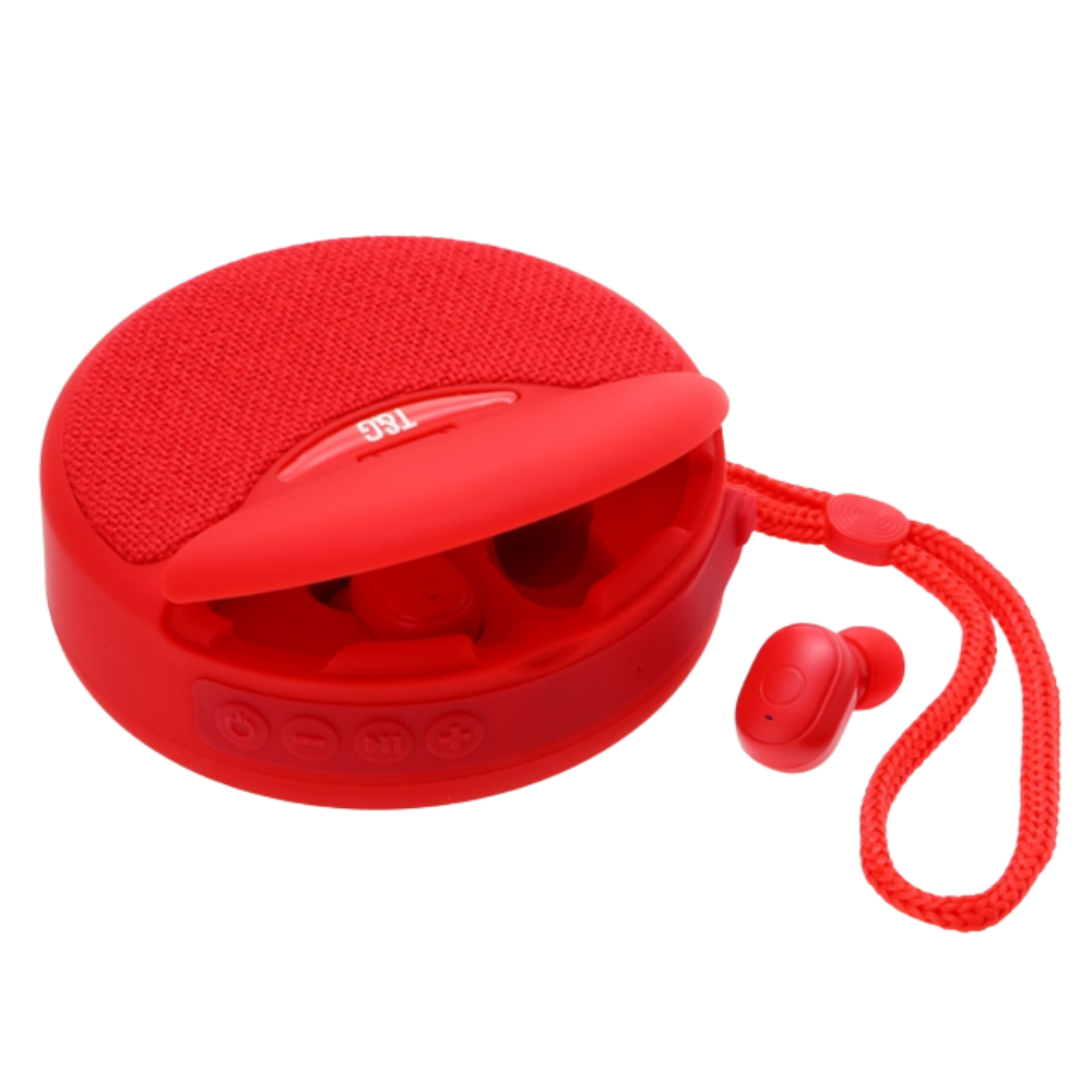 Trådløs bluetooth-højttaler med høretelefoner