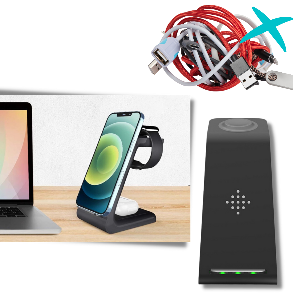 Trådløs opladningsstation til telefoner - Ozerty