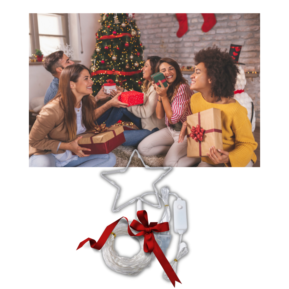 Juletræslys felys i vandfaldseffekt - Ozerty