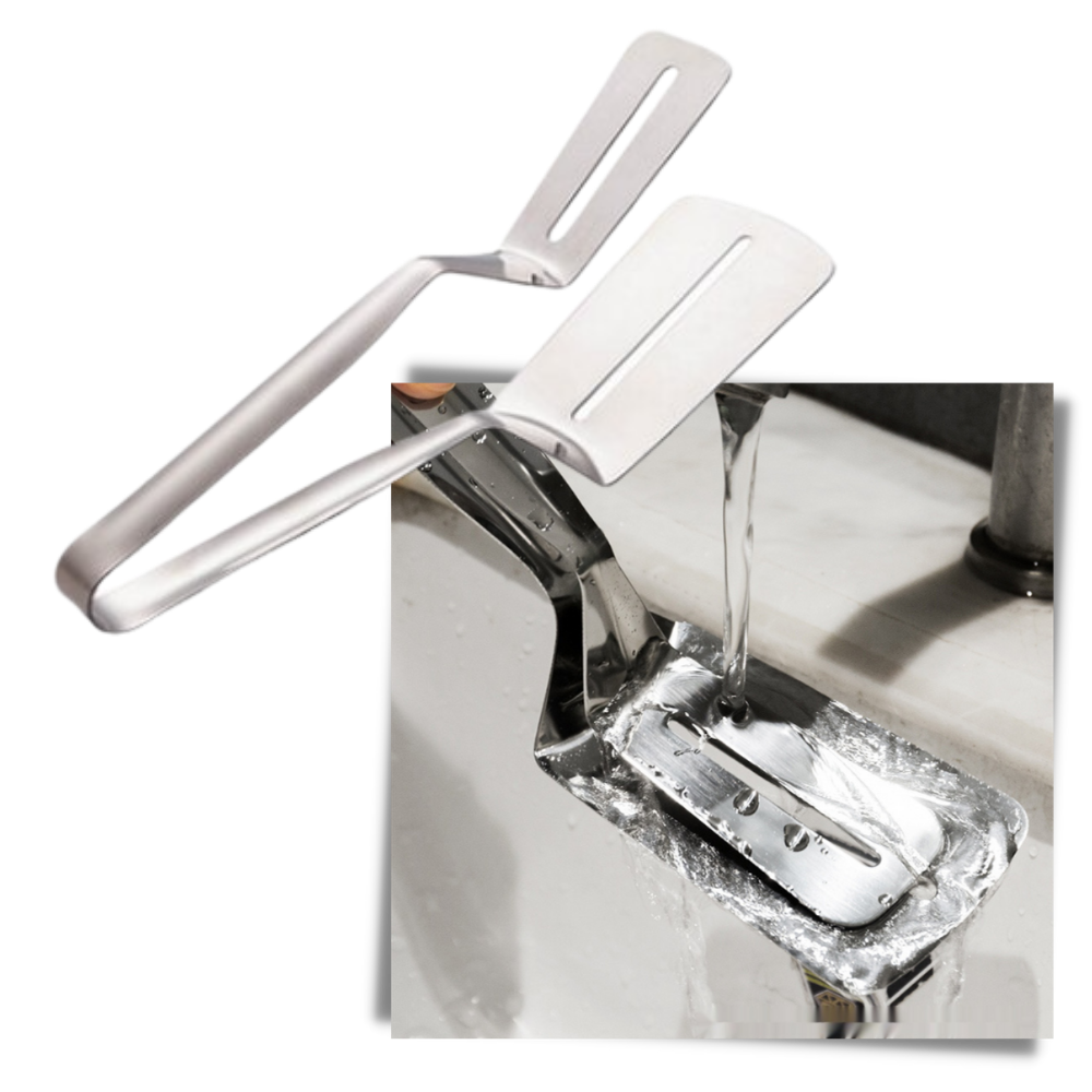 Spatel og tang i rustfrit stål - Ozerty