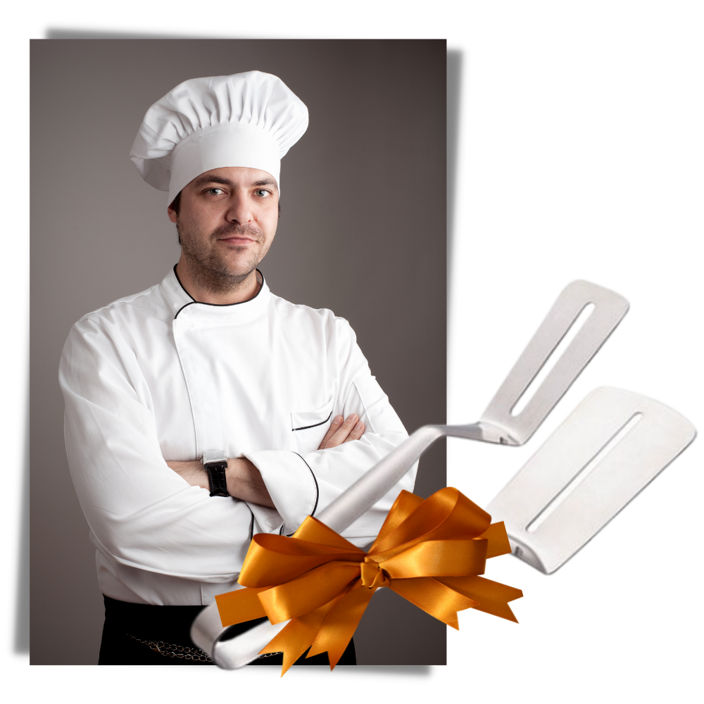 Spatel og tang i rustfrit stål - Ozerty