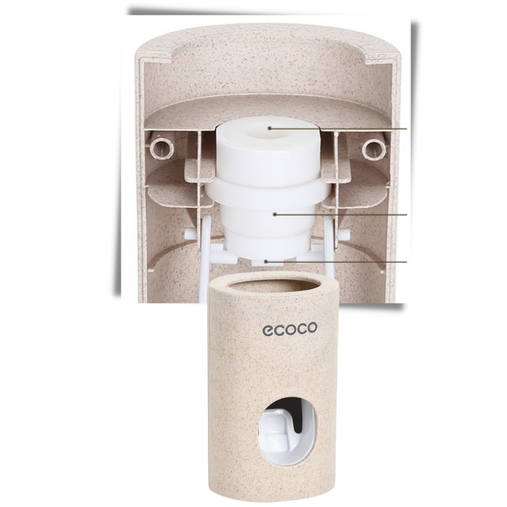 Tandpastadispenser til stenvægsmontering - Ozerty