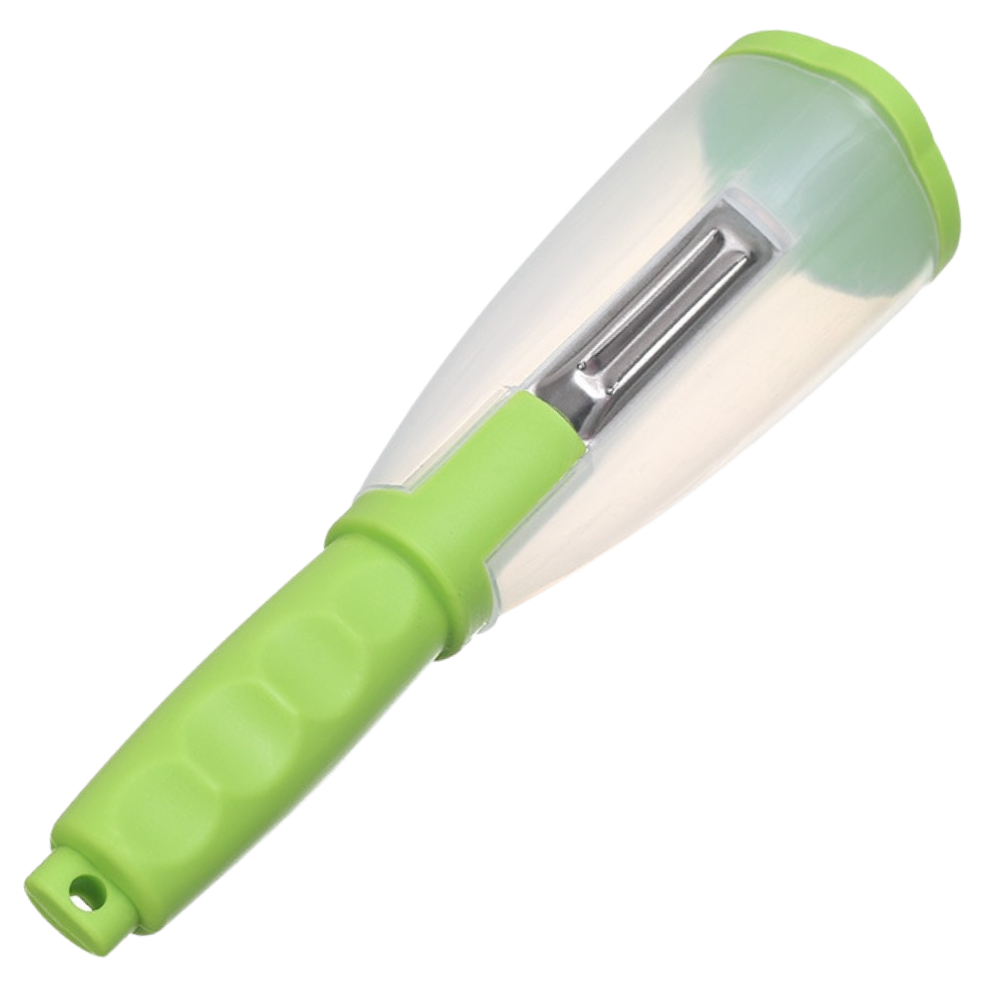 Frugt & grøntsagsskræller med beholder