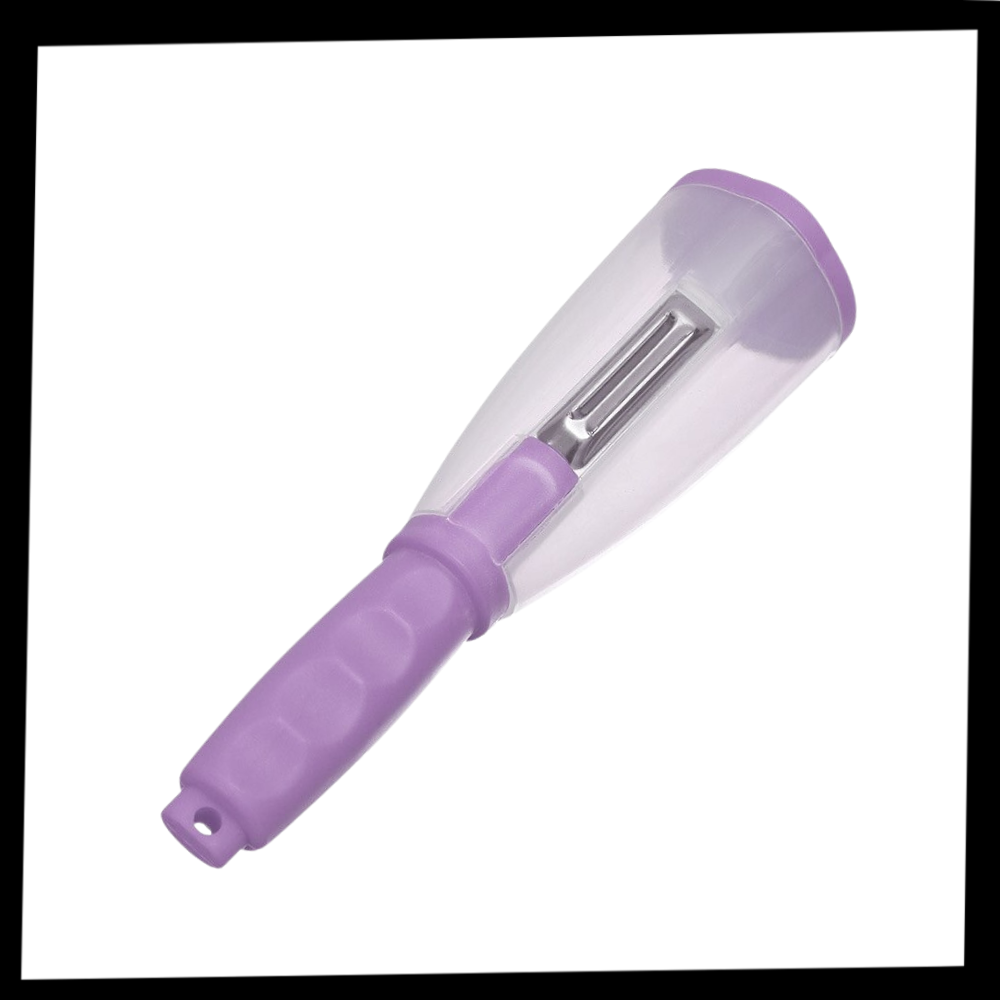 Frugt & grøntsagsskræller med beholder - Ozerty