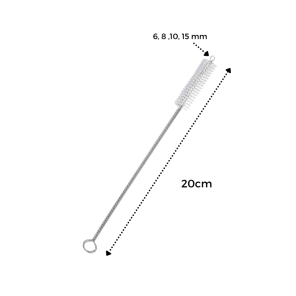 10-pakke sugerørsrensere med børste - Ozerty